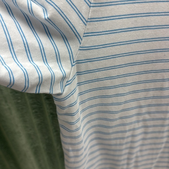 Johnnie-O Blue / White Stripe Cotton Polo Size small - Picture 4 of 7